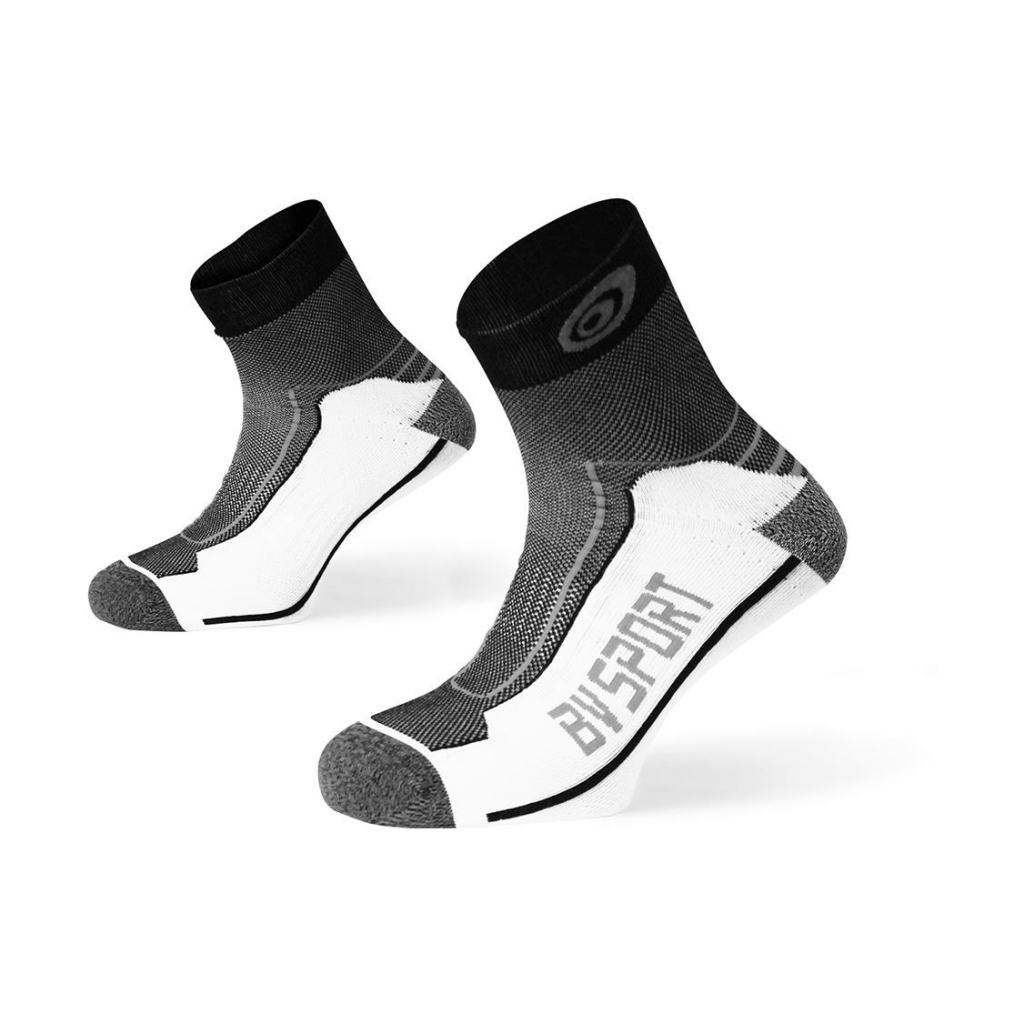 baseren Spanje Bedrijf Bv sportsokken dubbele sokken polyamide laag zwart en grijs : sokken  gemengd model