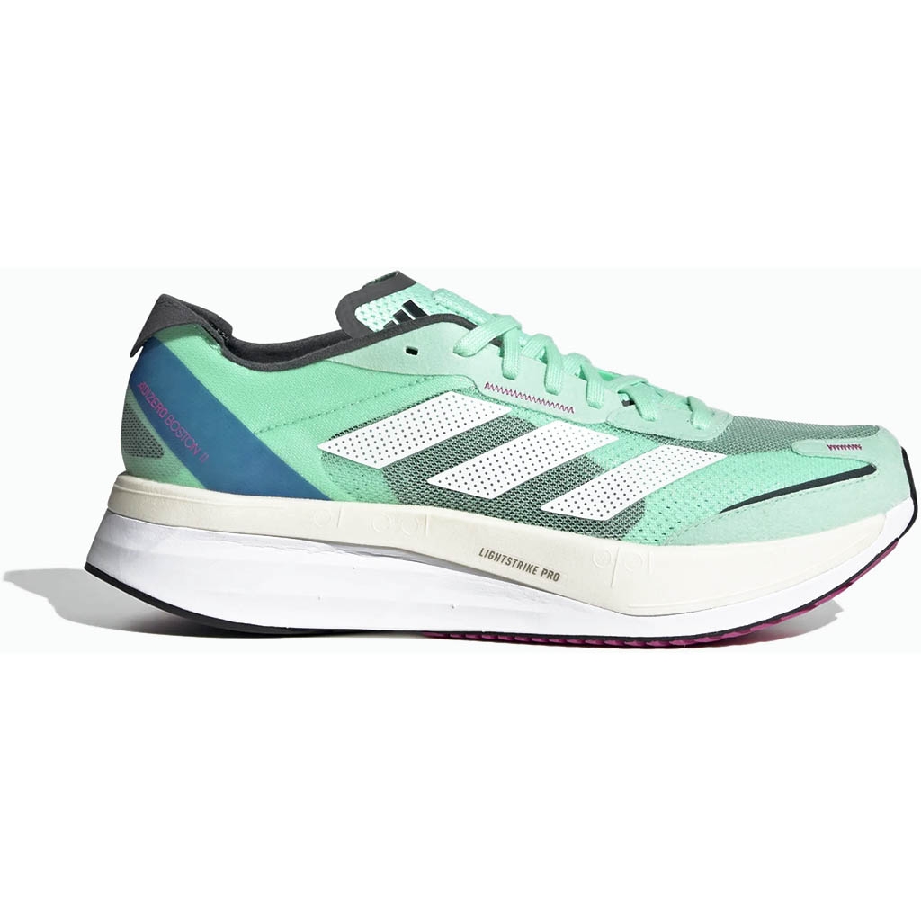 Adidas Adizero Boston verde-branco-azul: tênis de masculino