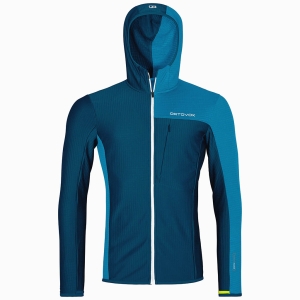 Fleece Light Grid Hooded Jacket