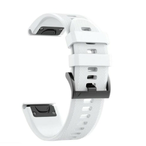 Bracelet Quick Release/ 22mm/ Silicone/ Blanc avec fermoir Gray