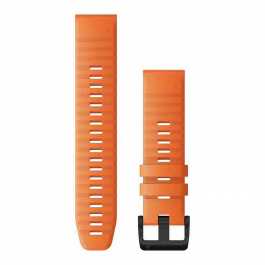 Ember Orange Silicone - Quick Fit - 26Mm - Fenix 3 -  Fenix 5X/5X Plus /Fenix 6X