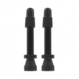 Werkzeuge 2 Ventile aus schwarzem Aluminium - 35 mm