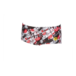 Comics Race Shorts mit niedriger Taille