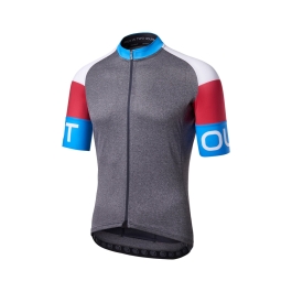 PURE JERSEY Dark Grey Red Blue